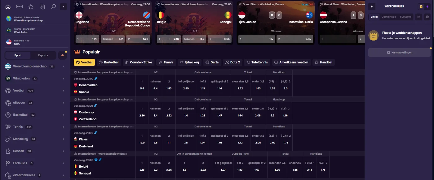 GTbet Casino Sportweddenschappen GTbet Casino Sportweddenschappen